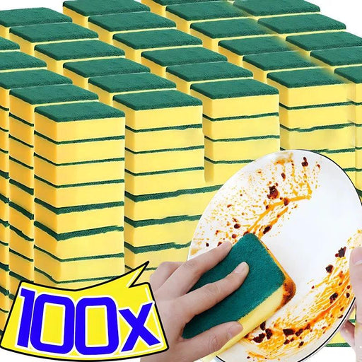 Super-Absorbent Versatile Cleaning Sponges - Effective Dish Brushes for Stubborn Stains and Pot Scrubbing (Multiple Pack Sizes Available)