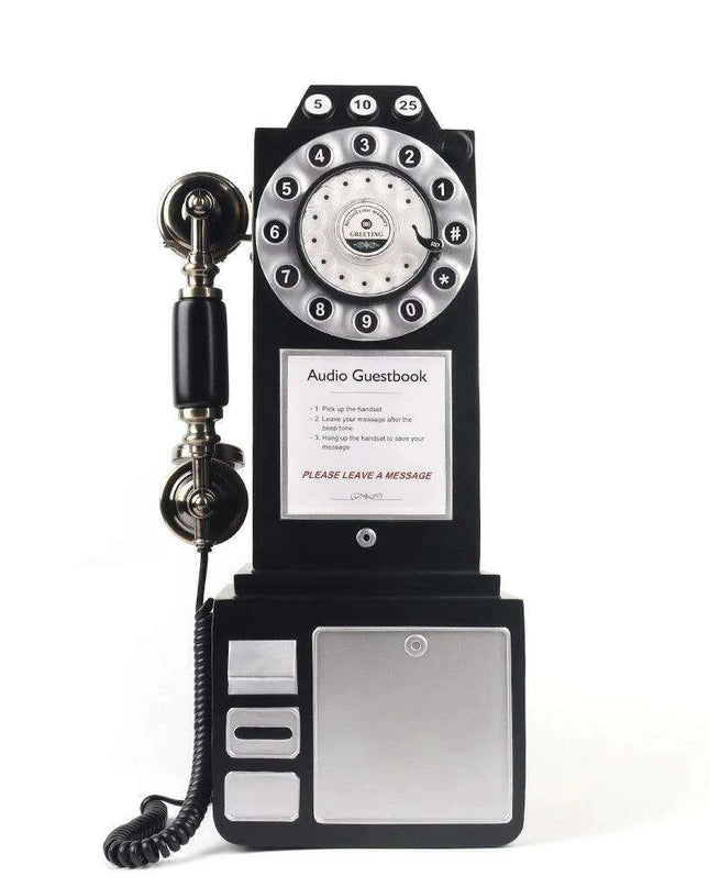 Vintage London Payphone Audio Guest Book Recorder