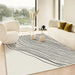 Elevate Your Living Space with the Plush Solid Color Line Rug: Experience Luxury and Elegance