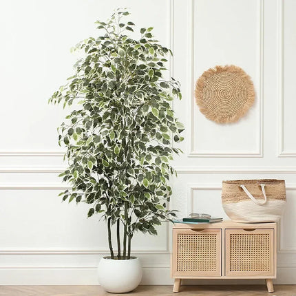 3-6FT Large Artificial Ficus Tree Fake Palm Plants Real Touch Plastic Faux Banyan Tree for Home Garden Shop Party Decor 3-6ft-large-artificial-ficus-tree-fake-palm-plants-real-touch-plastic-faux-banyan-tree-for-home-garden-shop-party-decor