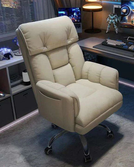 Sleek Nordic Leather Ergonomic Recliner - The Perfect Blend of Comfort for Gaming and Leisure
