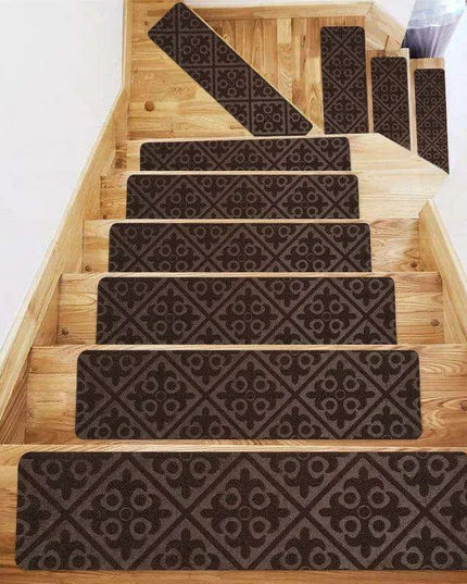 SafetyStep Cushioned Non-Slip Stair Tread Mats - Water-Absorbent Safety Solution