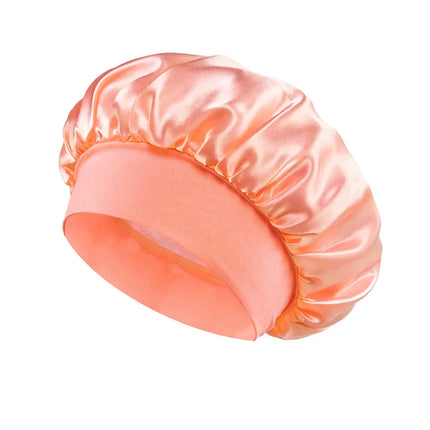 Women Satin Bonnet Hair Bonnet for Sleeping Hair Care Silk Bonnets Solid Wide-brimmed Sleeping Hat with Elastic Soft Band women-satin-bonnet-hair-bonnet-for-sleeping-hair-care-silk-bonnets-solid-wide-brimmed-sleeping-hat-with-elastic-soft-band