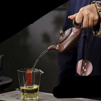 Purple Clay Kung Fu Tea Set with Handcrafted 200ml Pot