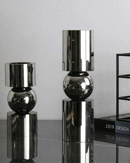 Charming Nordic Crystal Candle Holders Set - Enhance Your Dining Experience