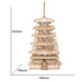 3D Architectural Wooden Puzzle Set: Build Big Ben, Tower Bridge & Five-Storied Pagoda