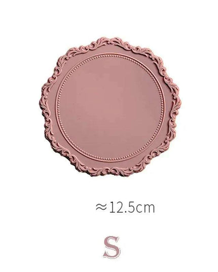 Elegant Embossed Flower Silicone Placemats - Enhance Your Dining Experience