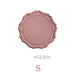 Embossed Elliptic Flower Silicone Placemat Set for Elegant Table Decor