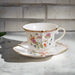 Timeless Vintage Charm: 200ml Elegant Ceramic Coffee Cup & Saucer Set for Sophisticated Tea Moments