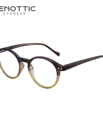 ZENOTTIC 2024 Retro Blue Light Blocking Reading Glasses - Chic Eyewear for Eye Protection and Better Sleep