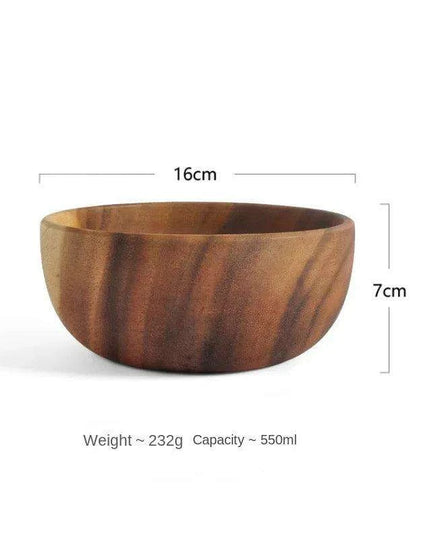 Chic Acacia Wooden Bowl for Children - A Stylish Addition to Mealtime