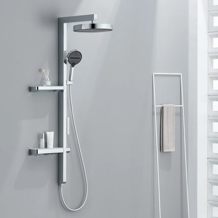 Wall-Mounted Smart LED Rainfall Shower System with Digital Dis