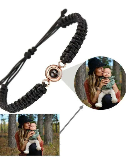 Customizable Braided Rope Memory Projection Bracelets
