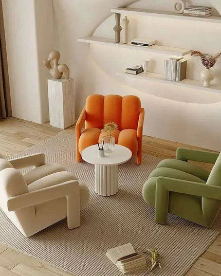 Luxe Velvet Retreat Lounge Chair - Stylish Comfort for Modern Living