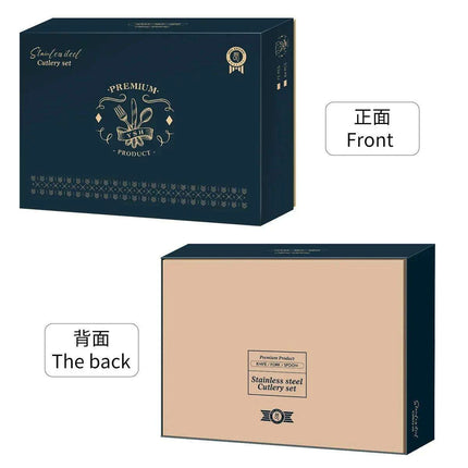 Gold Elegance: Complete 84-Piece Cutlery and Tableware Set for Dining and Entertaining