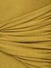 Sophisticated Asymmetrical Knit Dress with Pleats and Cross Collar for Women - Form-Fitting Autumn Evening Dress 2024