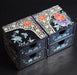 Luxurious Mother of Pearl Jewelry Organizer Box with Dual Drawers for Accessories