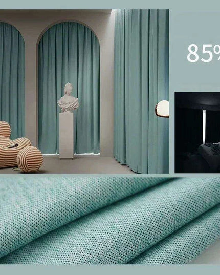 Elegant Soundproof Blackout Curtains - Premium Dual-Fabric Linen Cotton for Cozy Home Ambiance