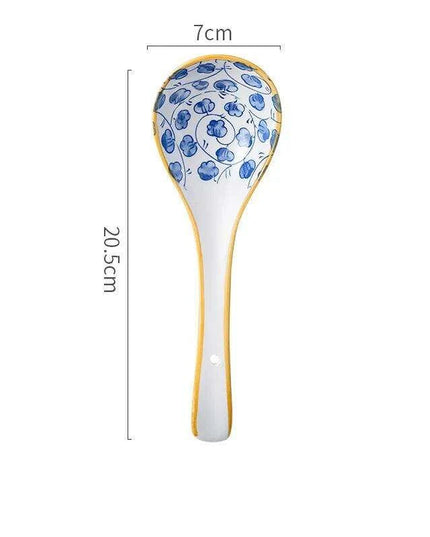 Stylish Ergonomic Japanese Ceramic Soup Spoon - Essential for Every Kitchen