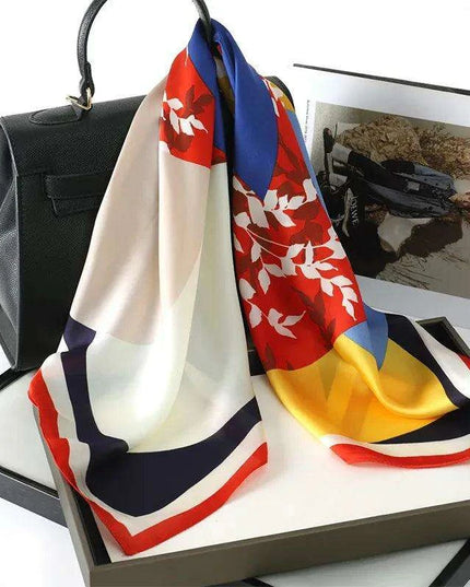 Chic Toddler Elegance: Luxurious 70x70cm Silk Scarf for Ages 6 Months to 4 Years