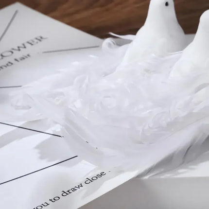 Foam Feather Doves — Mini Decorative Birds for Home, Garden & Events