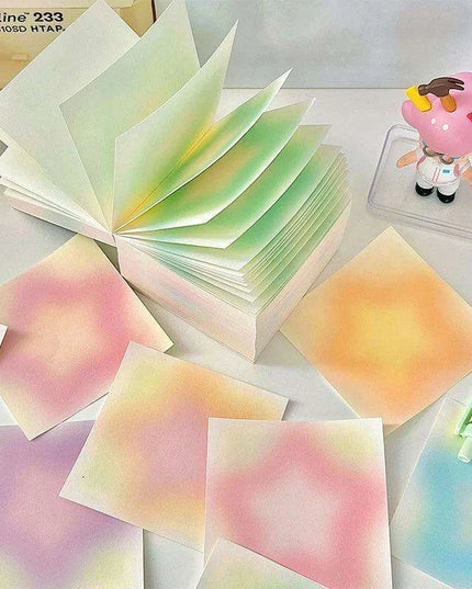 Colorful Gradient Thick-Page Spiral Notebook - 400 Pages for Notes, Art, and Planning