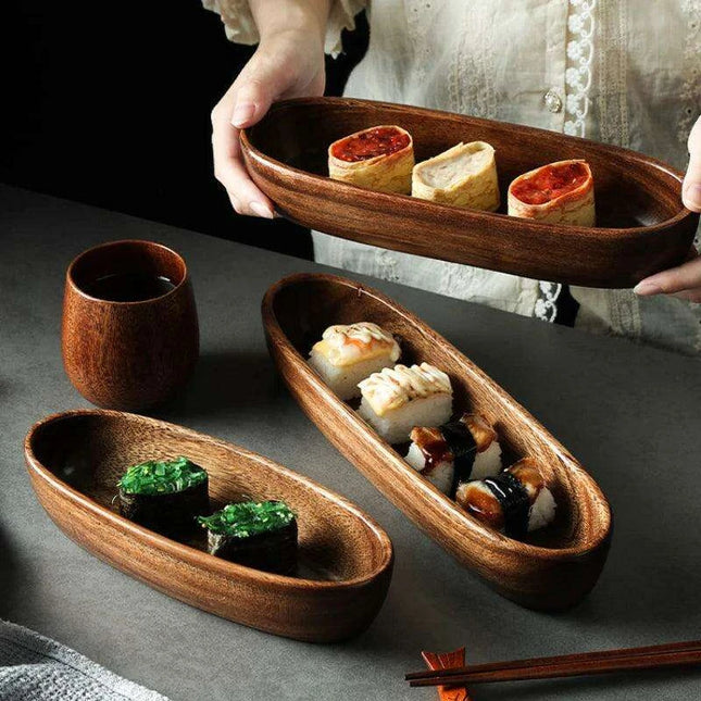 Chic Acacia Wood Serving Bowl - The Perfect Centerpiece for Entertaining and Snacks