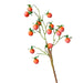 Festive Red Pomegranate Floral Branch with Lush Greenery