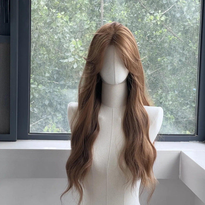 Radiant Ruby Long Straight Lace Front Wig - Heat-Resistant Synthetic Headband Wig for Everyday Glamour & Cosplay