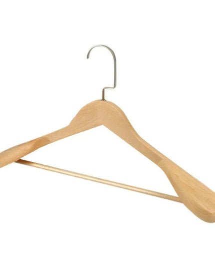 Elegant Solid Wood Suit Hangers - Premium Closet Storage Solution