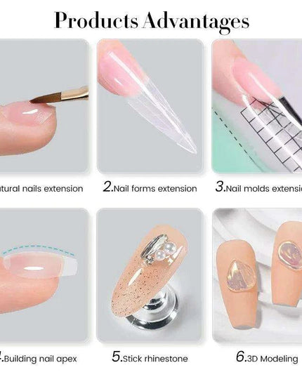 30g Ultra Clear UV Hard Gel for Exquisite Nail Extensions and Maximum Durability