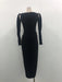 Chic Velvet Long Sleeve Cross-Front Dress with Zipper Detail for Women