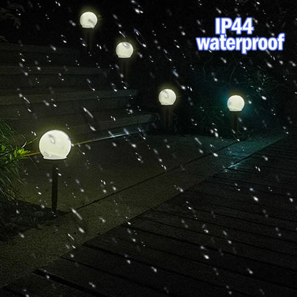 Solar LED Garden Ball Lights – Set of 3 Ground Stake Lamps