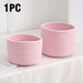Stylish Handwoven Cotton Rope Basket for Home Organization and Storage