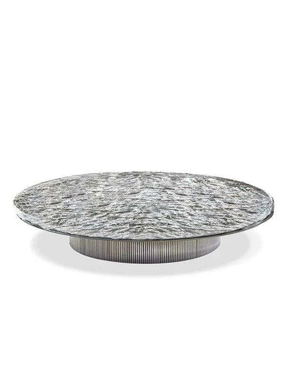 Elegant Round Marble Corner Coffee Table - Chic Nesting Design for Any Space