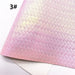 Pink Sparkle Heart Cloud Faux Leather Crafting Sheet - DIY Material