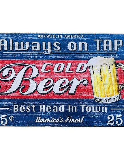 Vintage Cheers Beer Metal Sign - Perfect Wall Art for Bars, Man Caves, and Restaurants