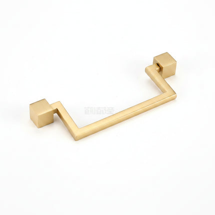 Solid Brass Cabinet Pull — Minimalist Handle for Wardrobes, Kitchens & Wine Cabinets