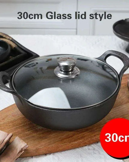Traditional Asian Cast Iron Cooking Pot - Enhance Your Culinary Journey