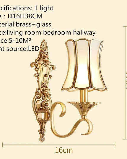 Elegant Brass LED Wall Sconce - Modern Lighting for Home and Hospitality Spaces