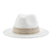 Versatile Unisex Panama Cowboy Hat - Wide Brim Fedora in Classic Camel, Black, and White Felt Options