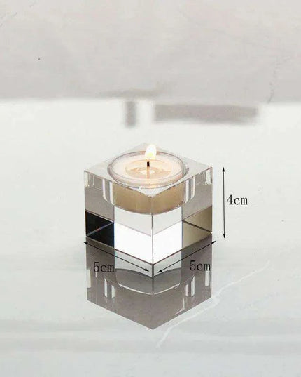 Elegant K9 Crystal Tealight Holders – Enhance Your Home Decor and Special Occasions