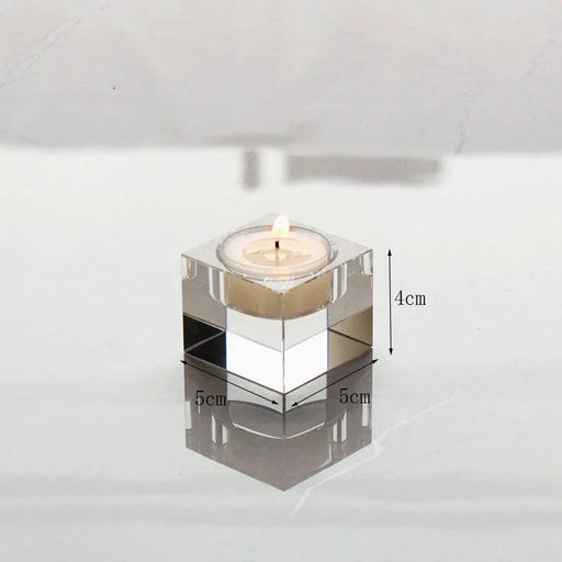 Elegant K9 Crystal Tealight Holders – Enhance Your Home Decor and Special Occasions