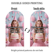 Customizable Arched Photo Backdrop Cloth for Events