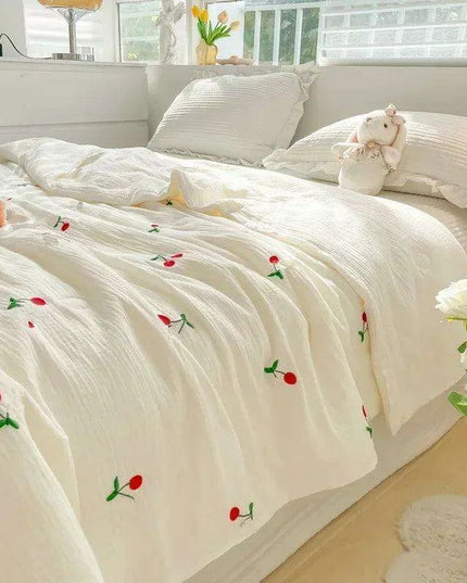 Cooling Lightweight Summer Comfort Quilt for Single Beds - Soft Air-Conditioning Blanket/Duvet