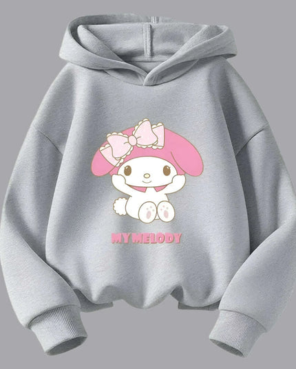 My Melody Graffiti Hoodie Outfit for Girls - Adorable Spring/Fall Sweatshirt Set