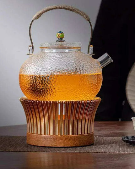 Elegant Bamboo Candle Warmer for Authentic Tea Ceremonies