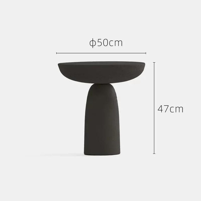 Sleek Grey Marble Nesting Coffee Table with Stylish Black Travertine Base for Contemporary Spaces