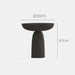 Sleek Grey Marble Nesting Coffee Table with Stylish Black Travertine Base for Contemporary Spaces