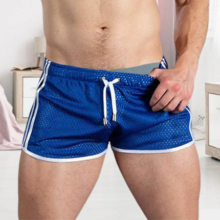Men's Quick-Dry Mesh Sport Shorts — Elastic Waist